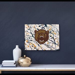 Growling Baylor Bears Painting